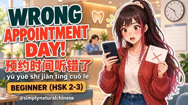 预约时间听错了